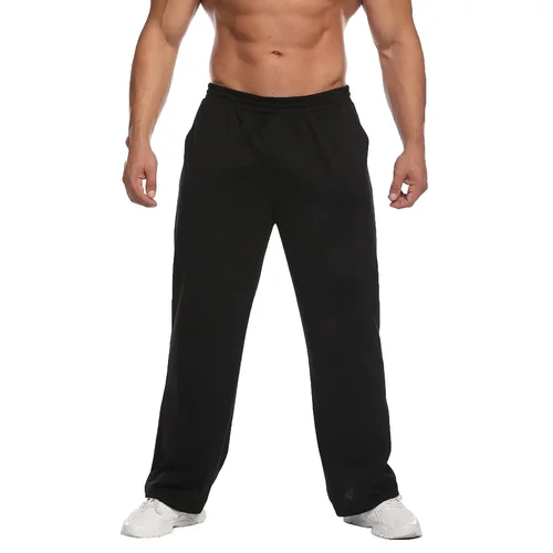 Imagen 2 del producto Pantalones deportivos sueltos informales de otoño/invierno 2025 para hombre, cintura elástica, adecuados para correr, gimnasio, pantalones para correr
