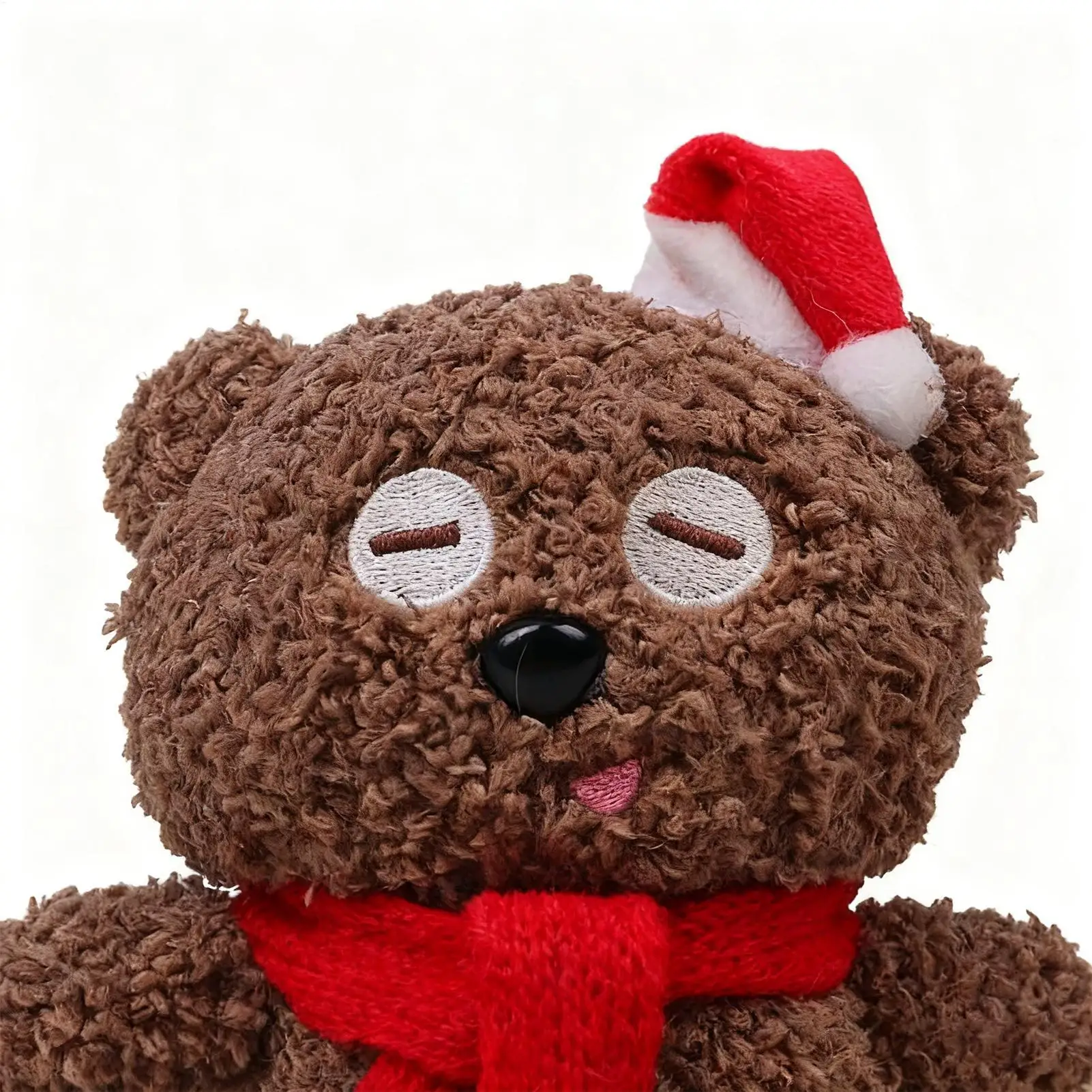 Cute Plush Bear Doll Christmas Tree Pendant Soft Mini Bear Cute Plush Keychain Christmas Gift Xmas Home Decoration Gifts