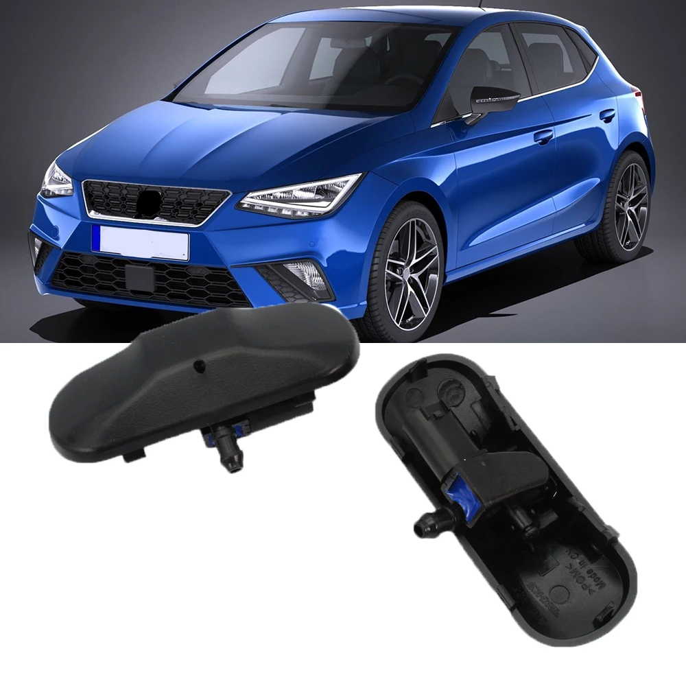 2pcs For Seat Ibiza 2018 2019 2020 2021 Front Windscreen Heated Washer Sprayer Nozzle Jet