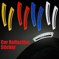 2Pcs Car Safety Warning Decal Mark Car Reflective Stickers Tape Reflective Strips Car Accessories Exterior Car Reflector Sticker