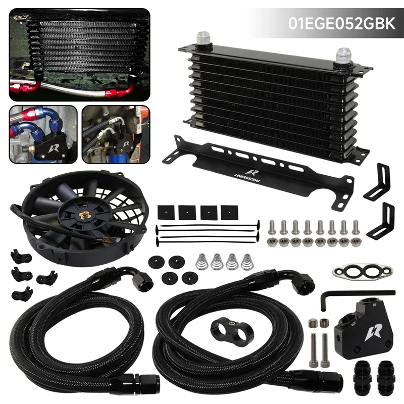 Oil Cooler Kit  AN10 10/13/15Row  For LS1 LS2 LS3 LSX VE +7