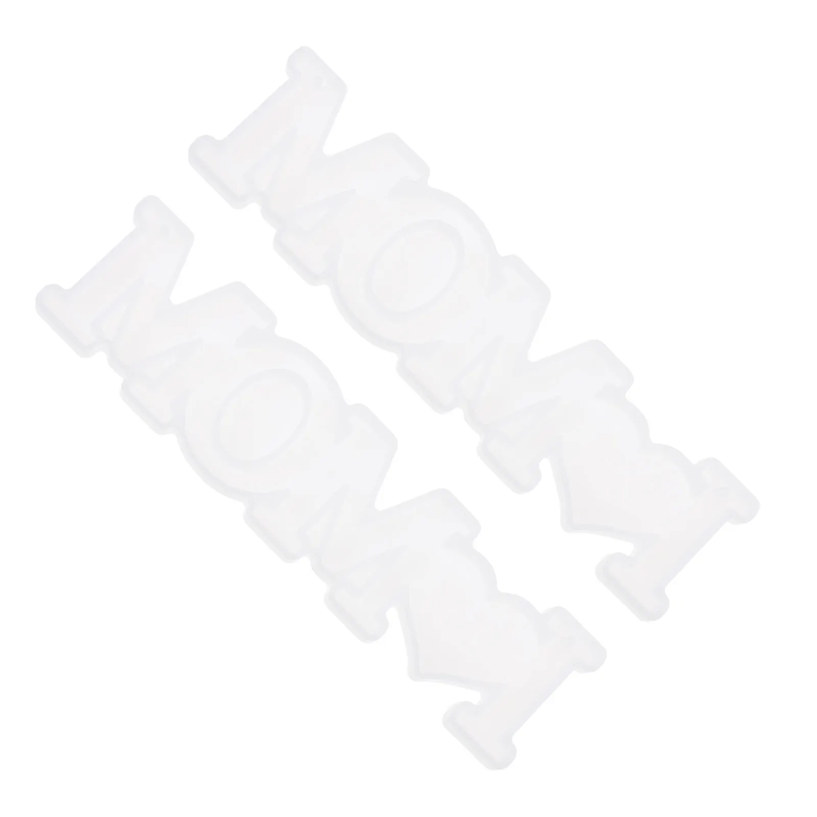 

2Pcs Hanging Adorn Pendant Mold DIY Mom Gifts White Creative nament Decorations Silicone Jewelry Making Supplies