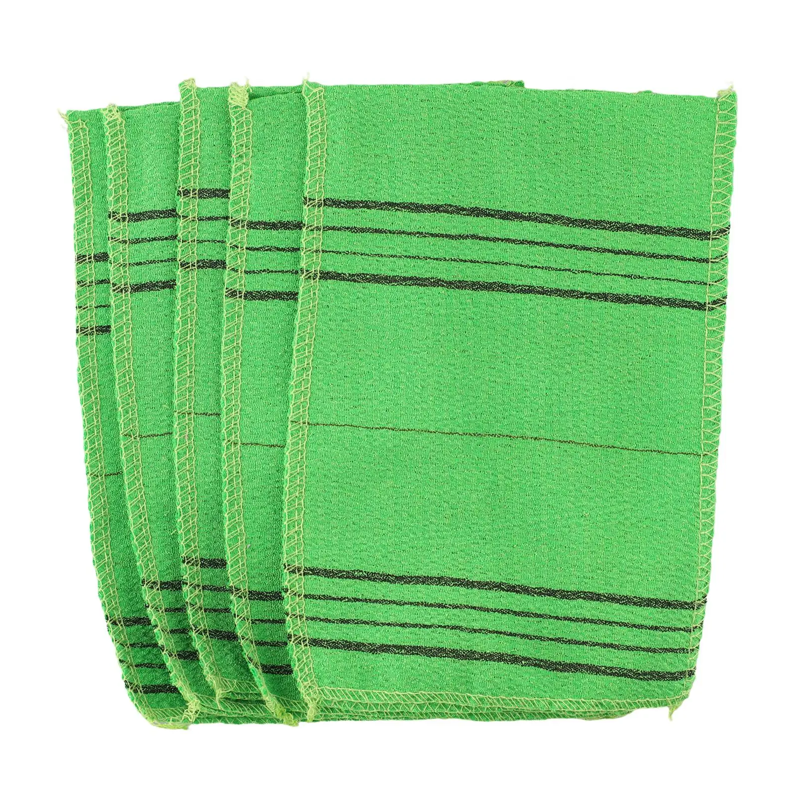 Bath Towel Asian Body Scrub Delicate 14*18.5cm Shower 5Pcs Accessories Washcloth Exfoliating Exquisite Green Italy