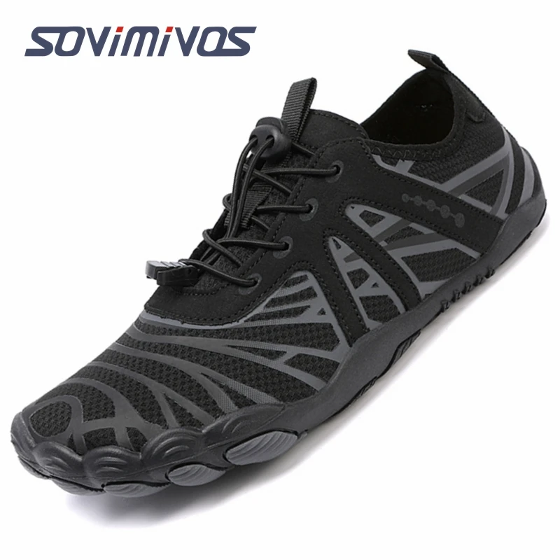 Barefoot Shoes Men Wide Toe Box Zero Drop Sandals for Workout Cross-Trainer Walking Hiking Water Weightlifting Grounding Shoes