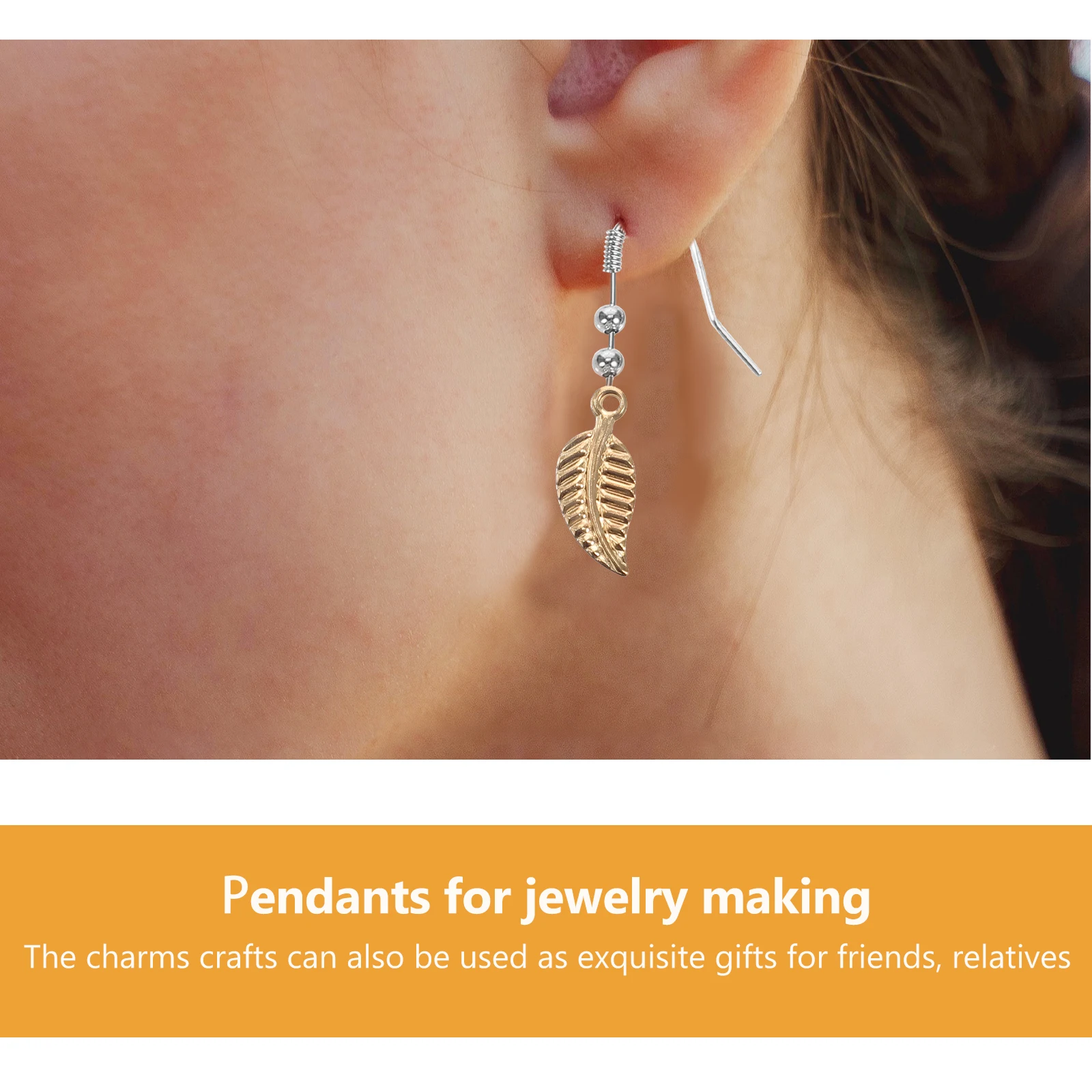 

200 Pcs Alloy Leaf Charms for Jewelry Making Bracelet Necklace Pendants Retro Charms Craft Supplies Earring Accessories