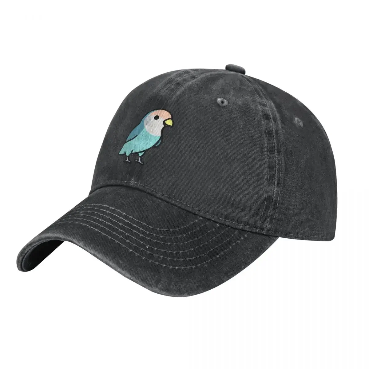 Blue Peach-Face Lovebird Baseball Cap Visier Vintage Trucker Hüte Frauen Golf Wear Männer