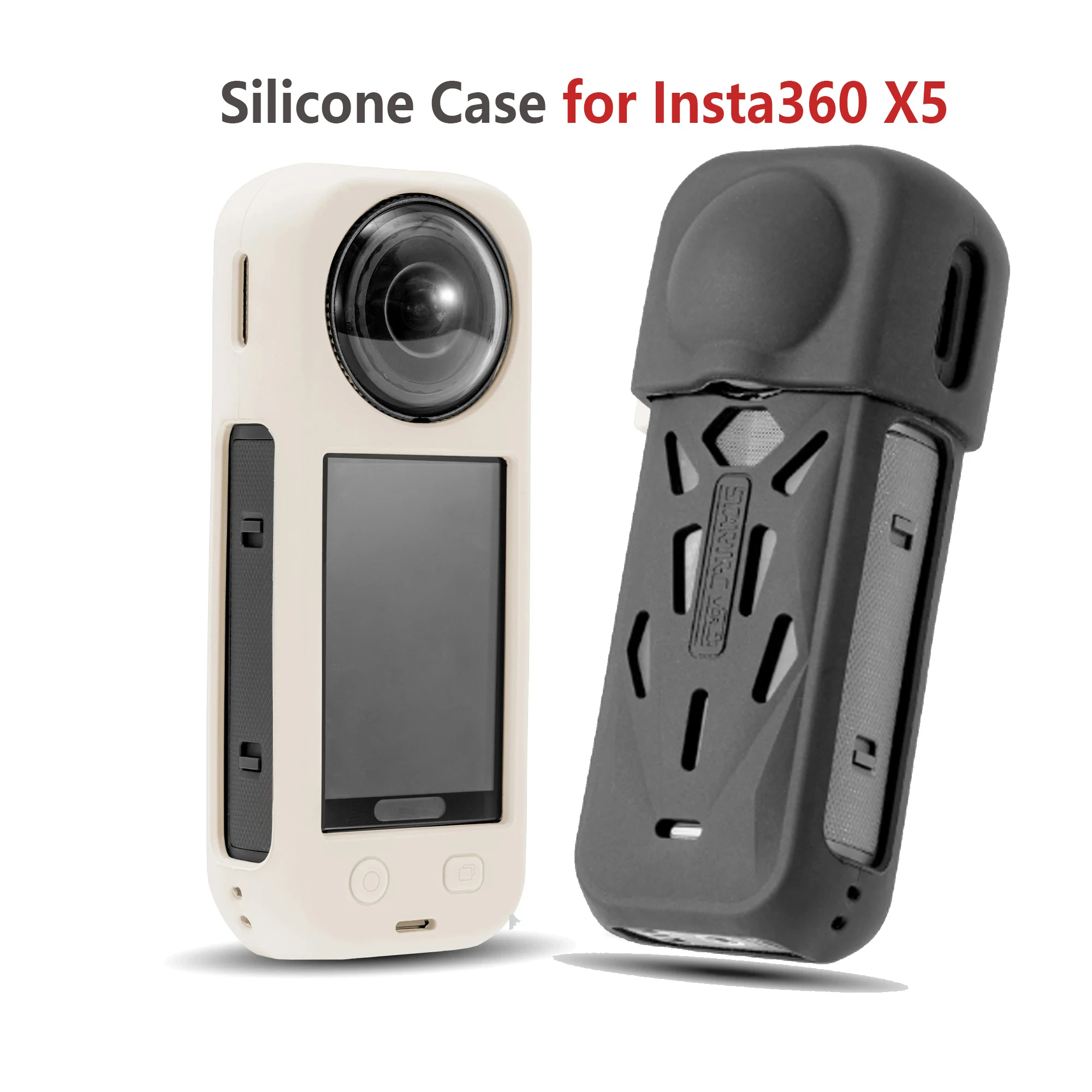 

Cooling Silicone Case for Insta360 X5 Camera Lens Protector Cover Anti Fall Protective Sleeve with Hand Strap Accessories