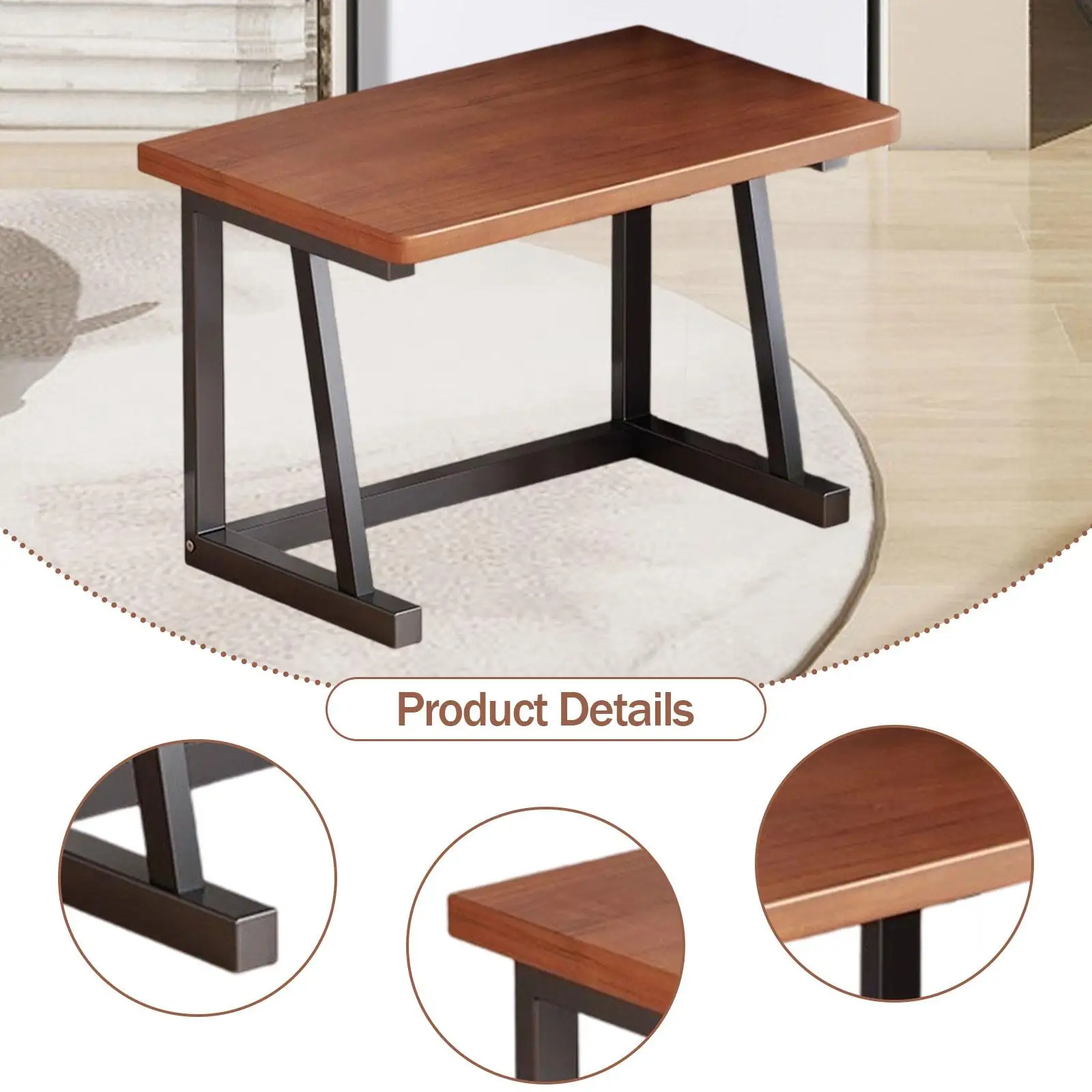 Desktop Printer Shelf Printer Riser under Desk Modern Copier Holder Wood Office Organization Shelves Multipurpose for Copier