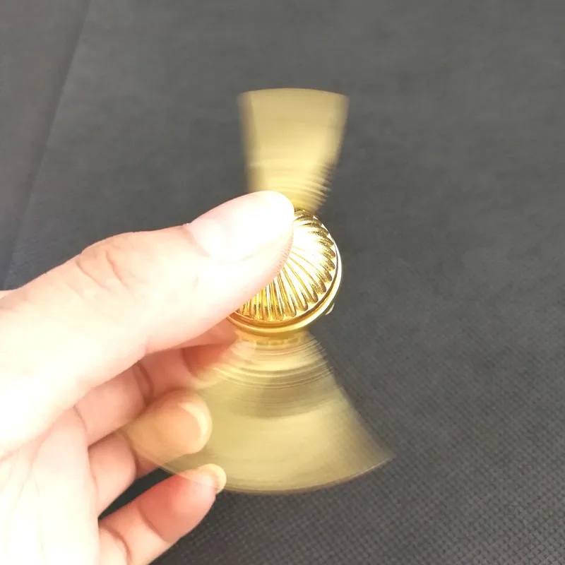 Goldener Schnatz zappeln Spinner Metall Anti stress Hand Fingers pitze Kreisel Rotation Amor Kreisel Stress abbau Spielzeug für Kinder Erwachsene