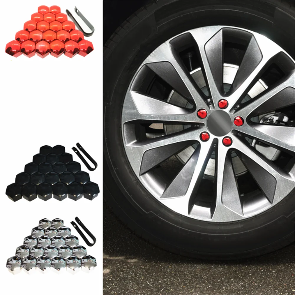 Cubierta protectora para tuercas de rueda de coche, para Renault Duster Sandero Kwid Logan Clio Captur Laguna Scenic 2016 2017 2018