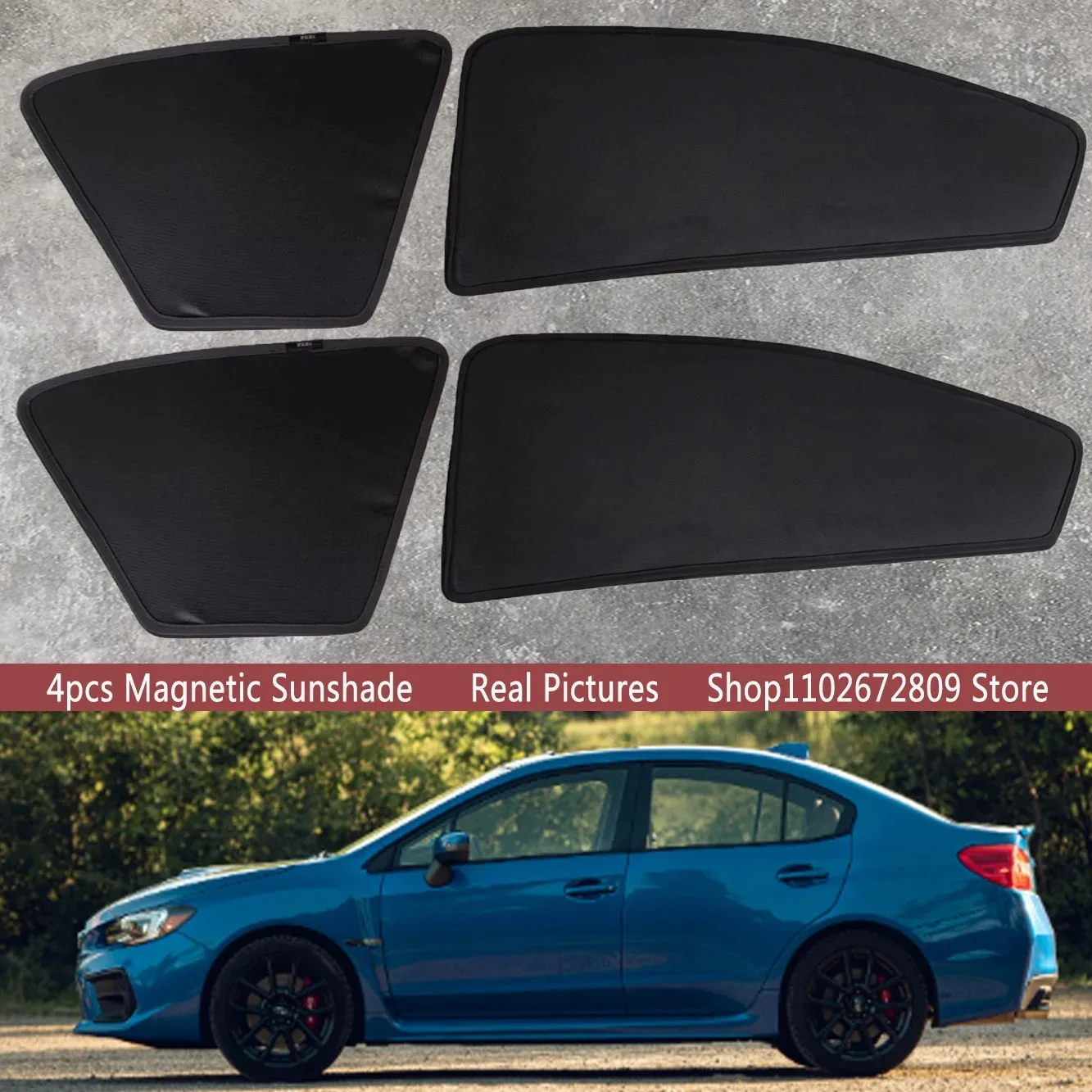 

Magnetic Car Sunshade Shield Front Windshield Frame Curtain Sun Shades For Subaru WRX STI VA Sedan 2015 - 2020 Auto Accessories