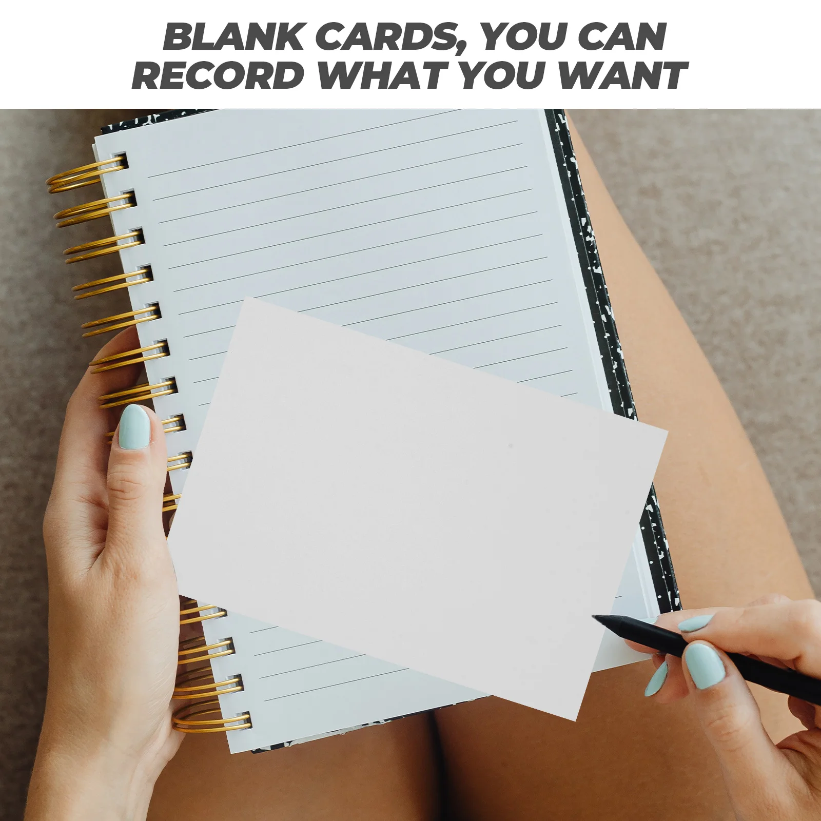 

100 Pcs Blank Suitable Students Writers Readers Fine Workmanship Classic Design Wonderful Gift Families Classmates