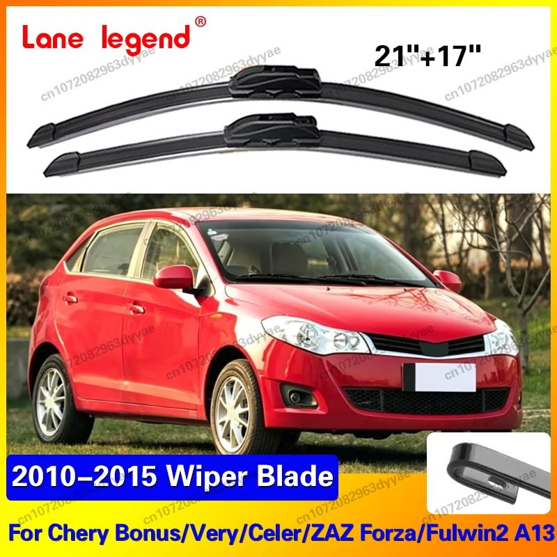 Lâmina de Limpador de Para-brisa para Chery Very Celer Fulwin 2 Storm Bonus ZAZ MVM 315 2010 - 2015 Acessórios para Carro