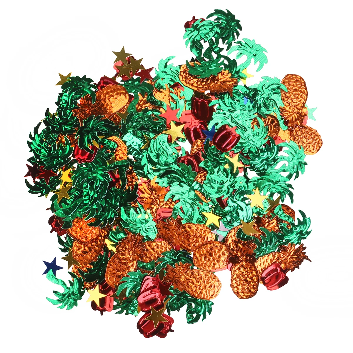 

15 G Hawaiian Style Ornaments Glitter Holiday Pineapple Decor Beach Party Decorations Pepper Confetti Fruit