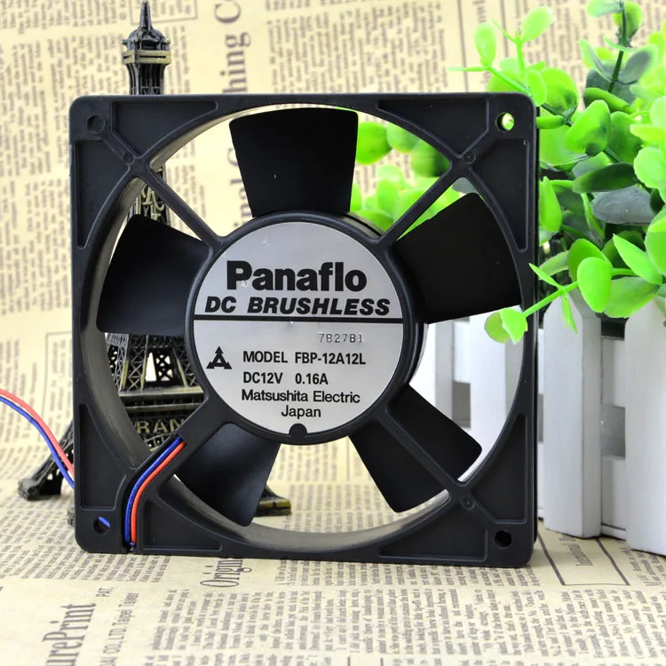 Panaflo Panasonic 12025 12V 0.16A FBP-12 A12L 12025 12CM Cooling Fan