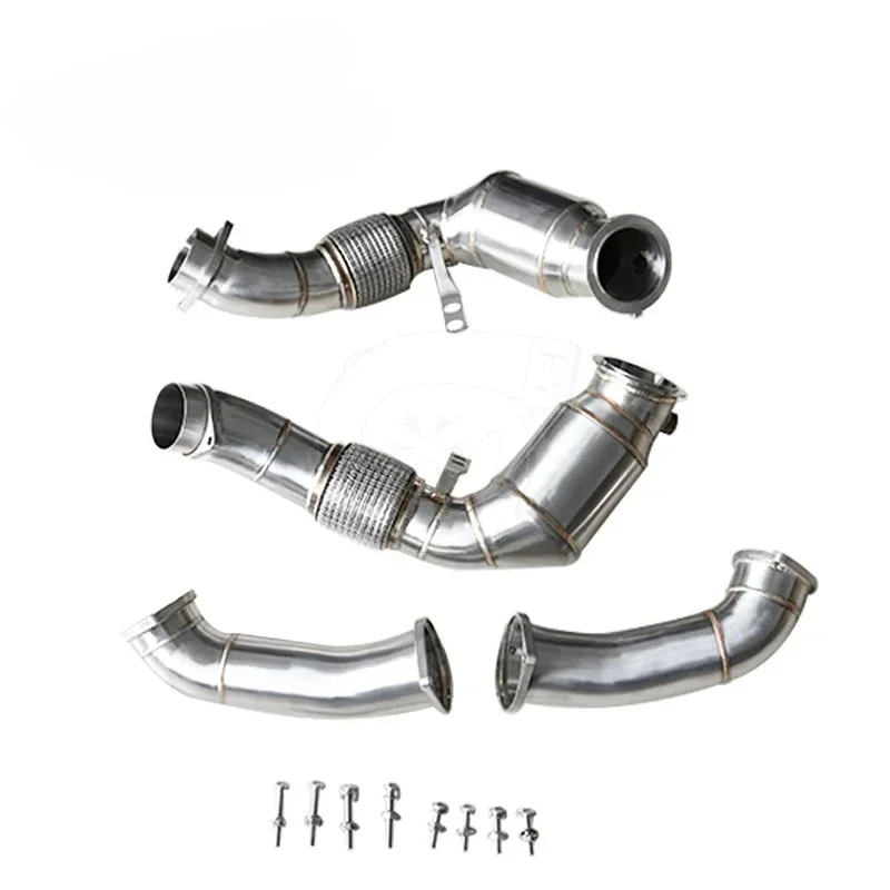 Exhaust Catted Downpipe for BM W M5 F90 S63M X5M (F95) X6M (F96) 2022+ Models with V8 Twin Turbo