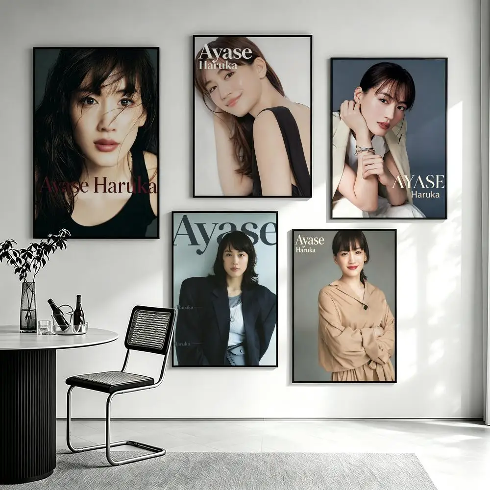 Person Ayase Haruka Poster Poster HD printing Sophisticated Style Wall Art Home Decor For Bedroom Living Room Creative Gift