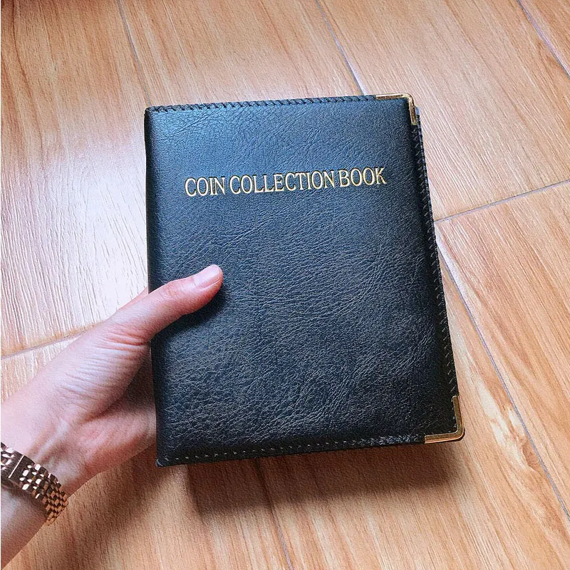 120/240 Pockets PU leather Cover Money Book Coin Storage Album For Coins Holder Collection Books High Quality Coin Collection