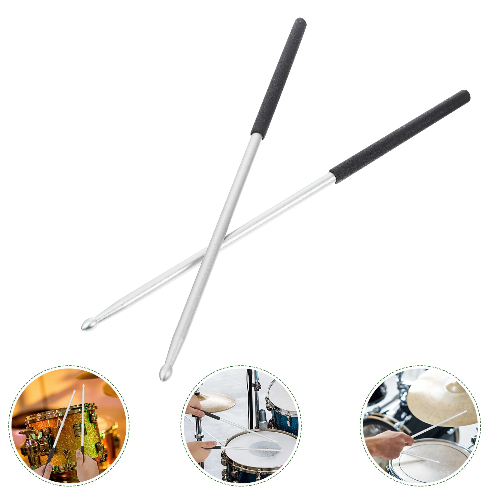 

Metal Drum Stick Percussion Drumsticks Musical Electronic Accessories Aluminum Alloy Drumming Mallets