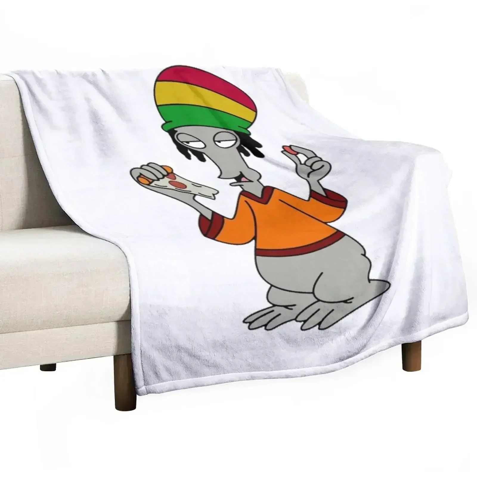 

roger the alien regge Throw Blanket Soft Comfort Blanket for Reading Watching TV