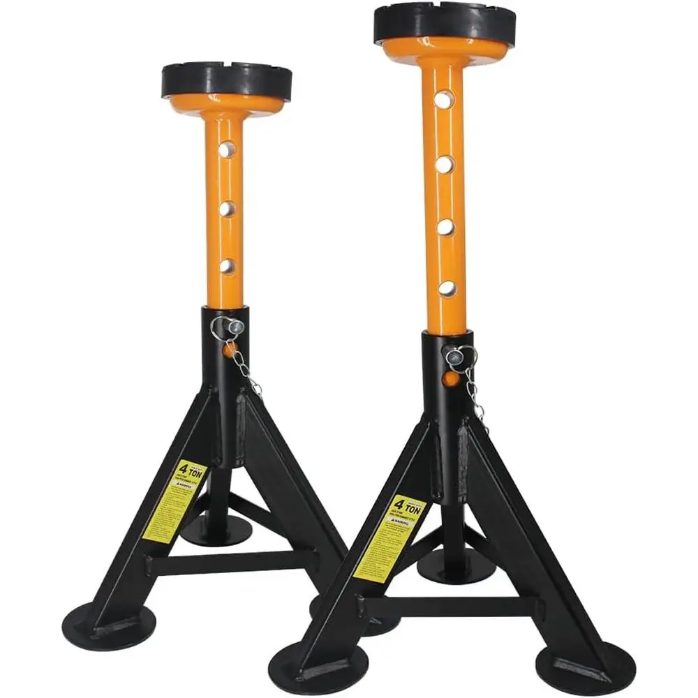 

Jack Stands 4 ton, with Security Locking Pins 8,000 lbs capacity, 2 Pack (Black)