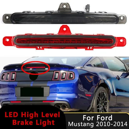Luz de freno de montaje alto Central trasera de coche para Ford Mustang 2010-2014 LED trasera de alto nivel de montaje tercera lámpara de parada accesorios de automóvil