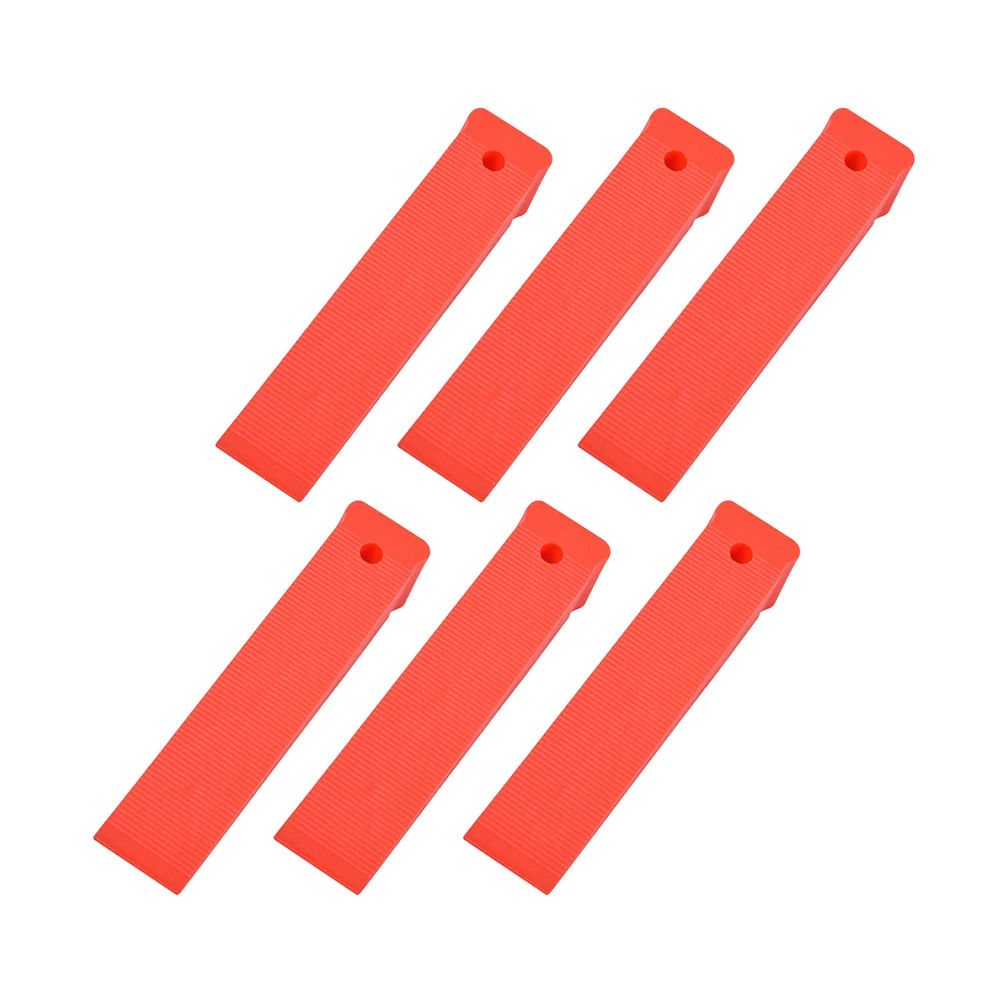 6pcs Leveling Position Wedges Shims Anti Slip Texture Plastic Wedge Set Furniture Wedges Levelers for Door Window Quick Leveling