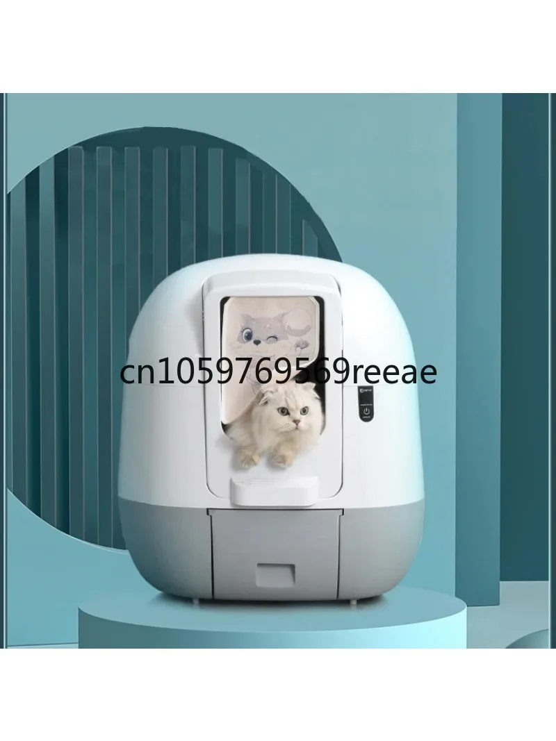 Smart Self-Cleaning Automatic Fully Enclosed Cat Toilet Litter Box with Odor Removal