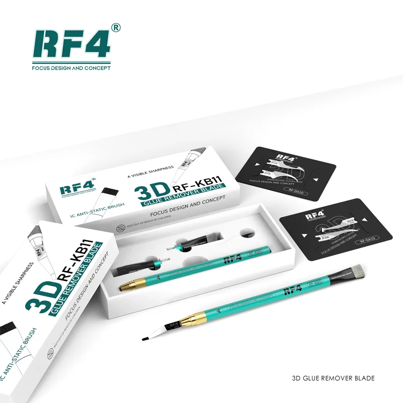 

RF4 RF-KB11 2 в 1, устройство для удаления клея 3D, Оловянное устройство для удаления антистатического клея, устройство для очистки клея