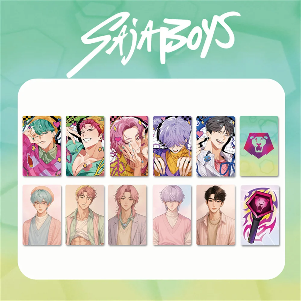 KPOP DEMON HUNTERS Fotokarten SAJA BOYS HD LOMO Karten Hochwertiges beschichtetes Papier Postkarte Jungen Mädchen Fans Geburtstagsgeschenk