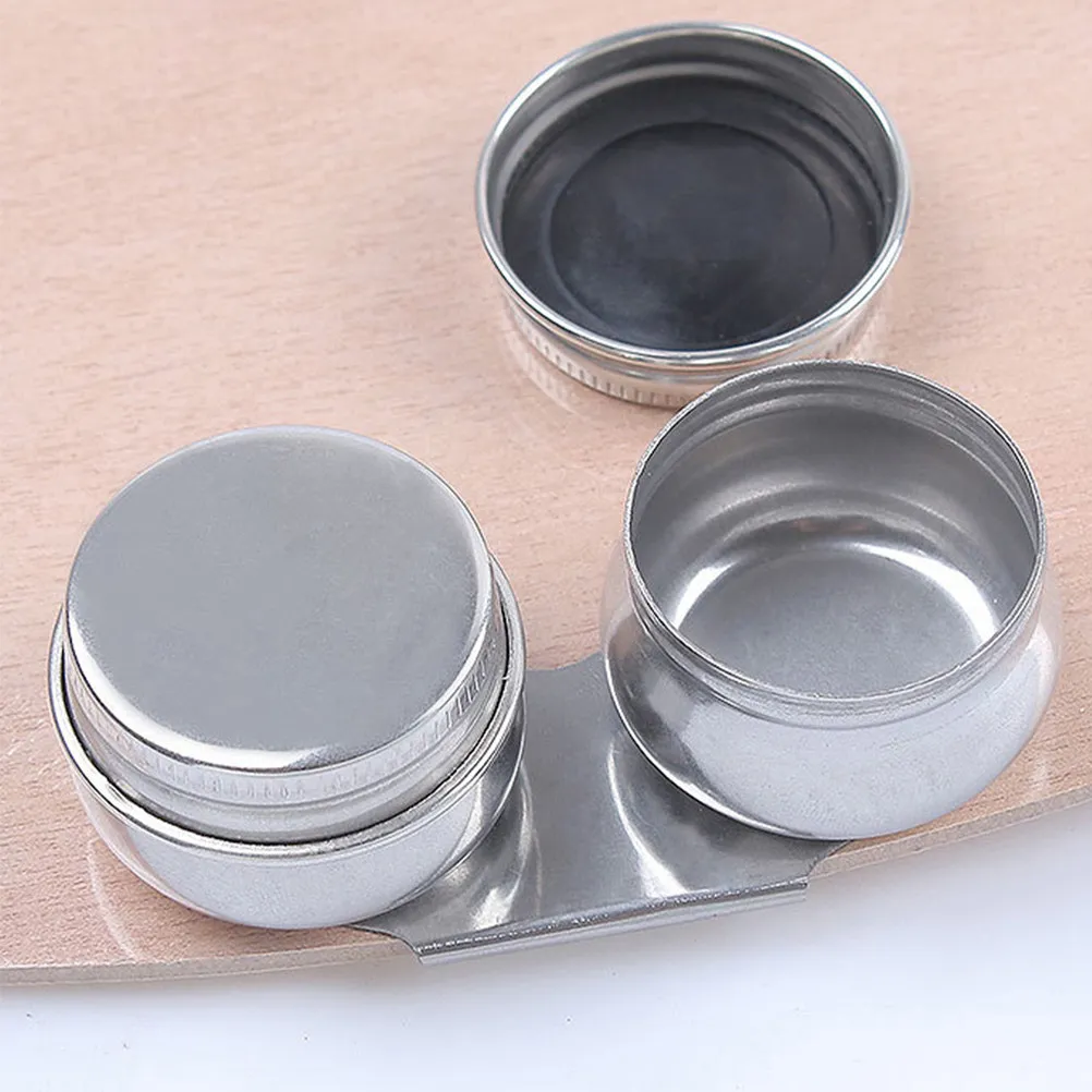 Watercolor Paint Mixing Palette Tray with Dual Compartment Brush Cleaning Cups and Lids for Art Crafts