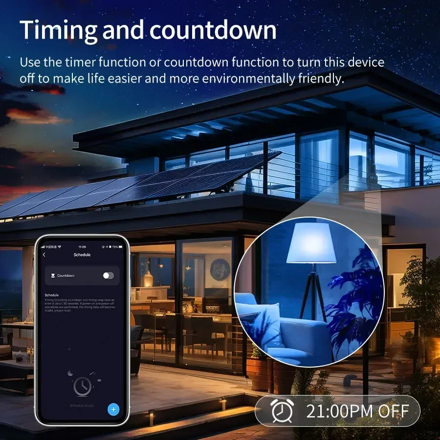 Tuya E27 Lampadine a Led Bluetooth Lampadina Intelligente 220V 110V 9W RGB Lampada a Led Dimmerabile Vita Intelligente App di Controllo per l'arredamento della camera da letto