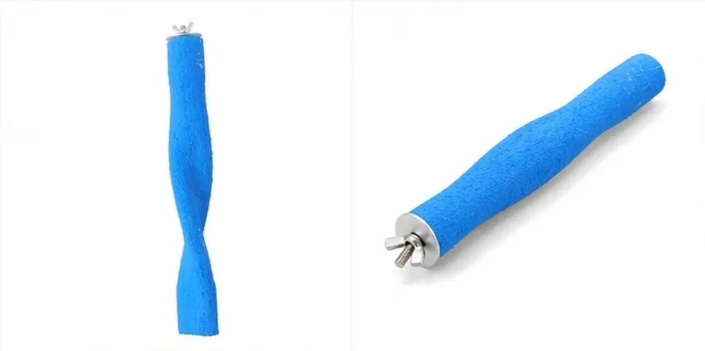 Bird Cage Grind Arenaceous Stick Quartz Sand Claw Stand Parakeet Nail Grinding Perch Cage Accessory Random Color