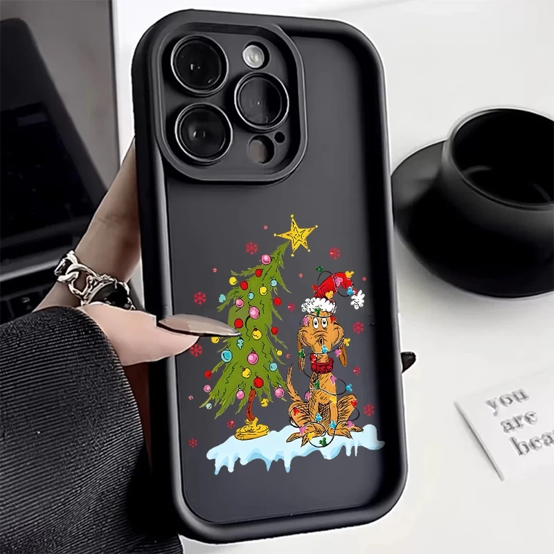 

Christmas Tree Puppy Phone Case For Samsung Galaxy S25 S24 S23 Ultra S22 Plus S21 FE A16 A24 A26 A36 A56 A55 A54 A53 A52 Cover