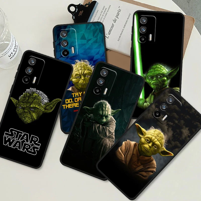 Yodas Concept S-tar W-ars For OPPO Realme GT3 2 C55 C33 C35 C30S C31 X3 X2 Q5i Q3S C21Y Pro Black Silicone Phone Case