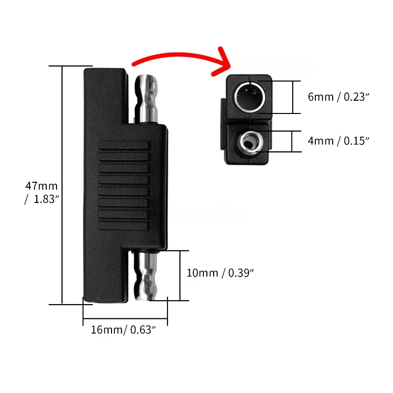 SAE adapter polarity reverse adapter SAE solar plug sae polarity change plug