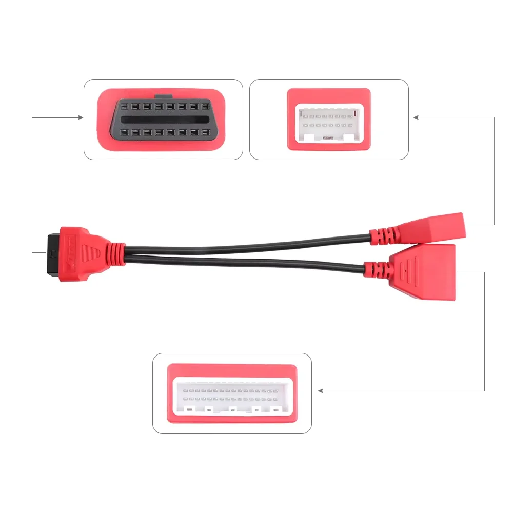 XTOOL Adapter Cable OBD2 Connector 16pin + 32pin Diagnostic Cable For Nissan No Need Password Security Gateway