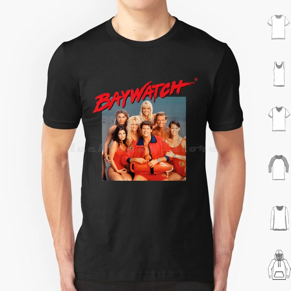 Baywatch T Shirt Big Size 100% Cotton Baywatch Cast