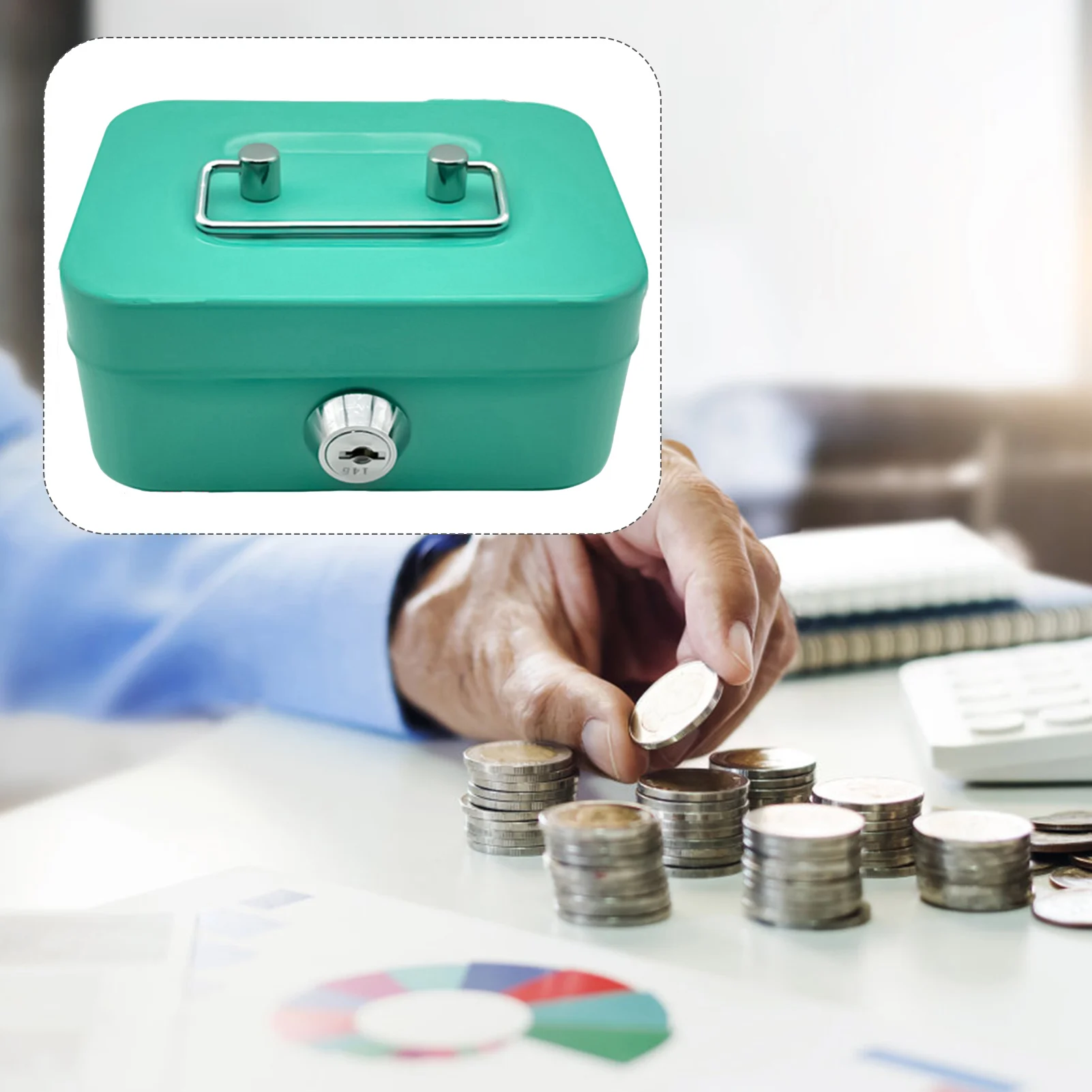 잠금장치가 있는 어린이용 저금통 창의적이고 내구성 있는 동전 보관함 어린이 생일 및 새해 선물용