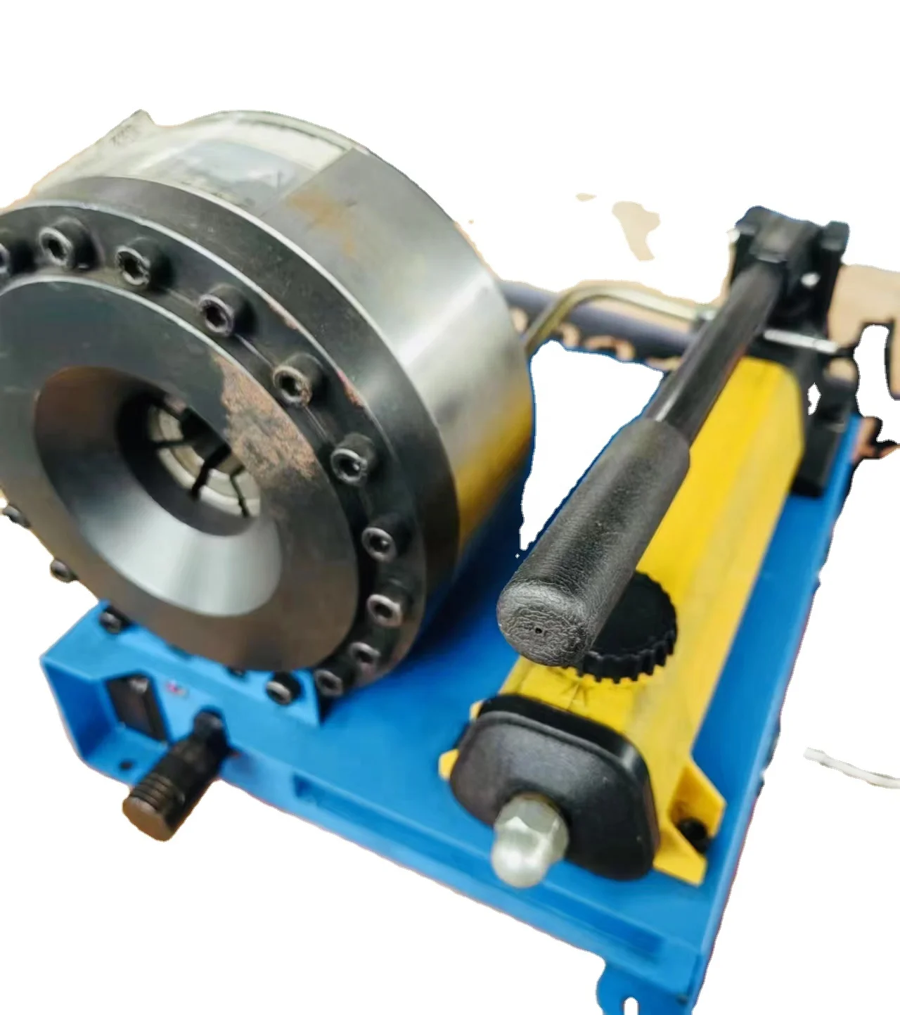 Manual Crimping Machine Crimp Hose Assembly End Forming Pipe Aluminum 2" 1" 2 Wires 4 Wires Pressure Flexible Hose Fittings