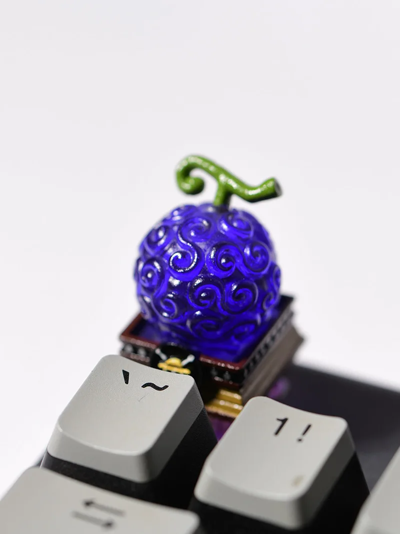 One Piece Gk Devil Fruit Mechanical Keyboard Cross Shaft Customized Resin Transparent Keycaps Collection Decoration Model Doll