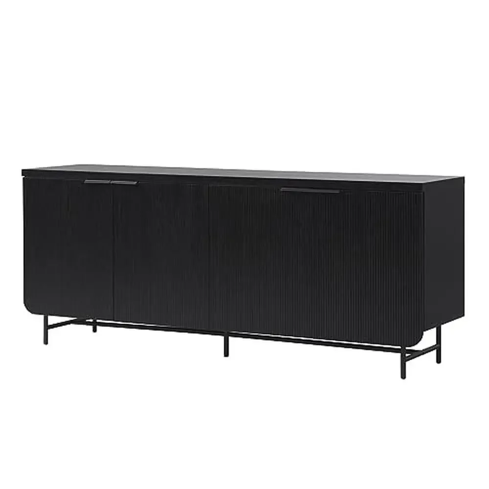 Scandinavian Adjustable Shelf 4-Door Sideboard 69