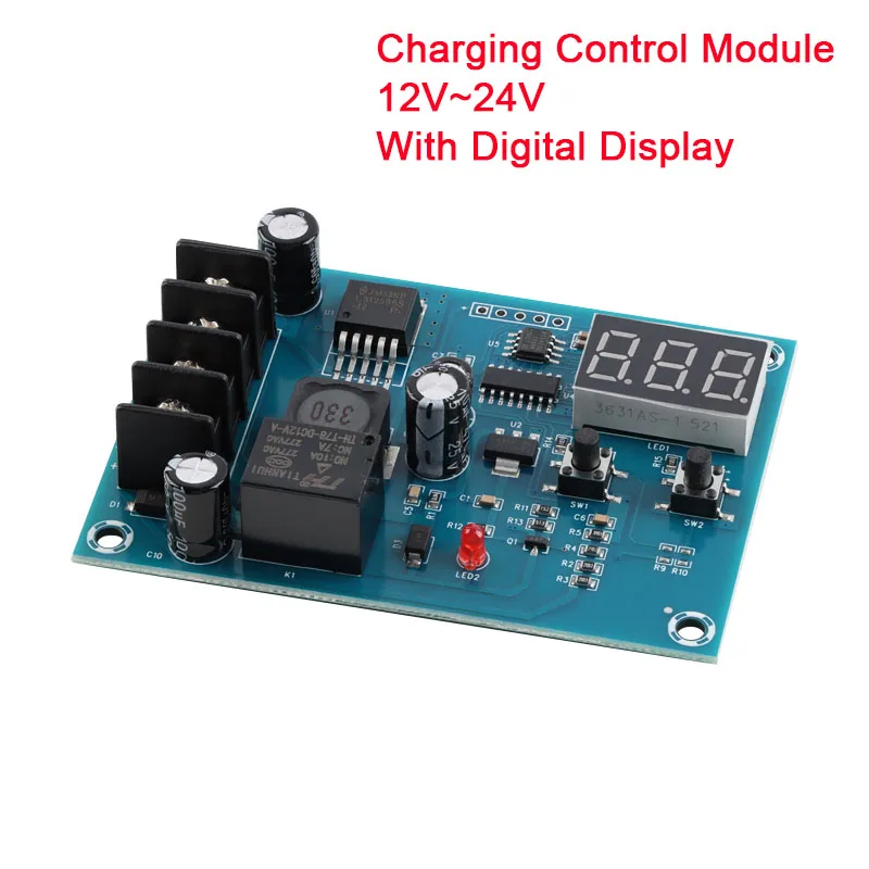 XH-M603 Charging Control Module 12-24V Storage Lithium Battery Charger Control Switch Protection Board With LED Display NEW