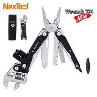 NexTool Multitool Wrench W4 11-In-1 Adjustable Wrench Pliers Folding Knife Hand Tools Screwdriver Wooding Saw Wood Working Tools