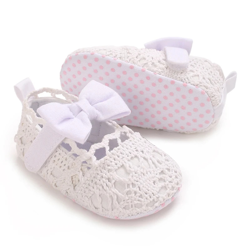 Spring/Summer Girls Anti Slip Baby Flat Shoes Solid Color Cute Newborn Indoor And Outdoor Shoes