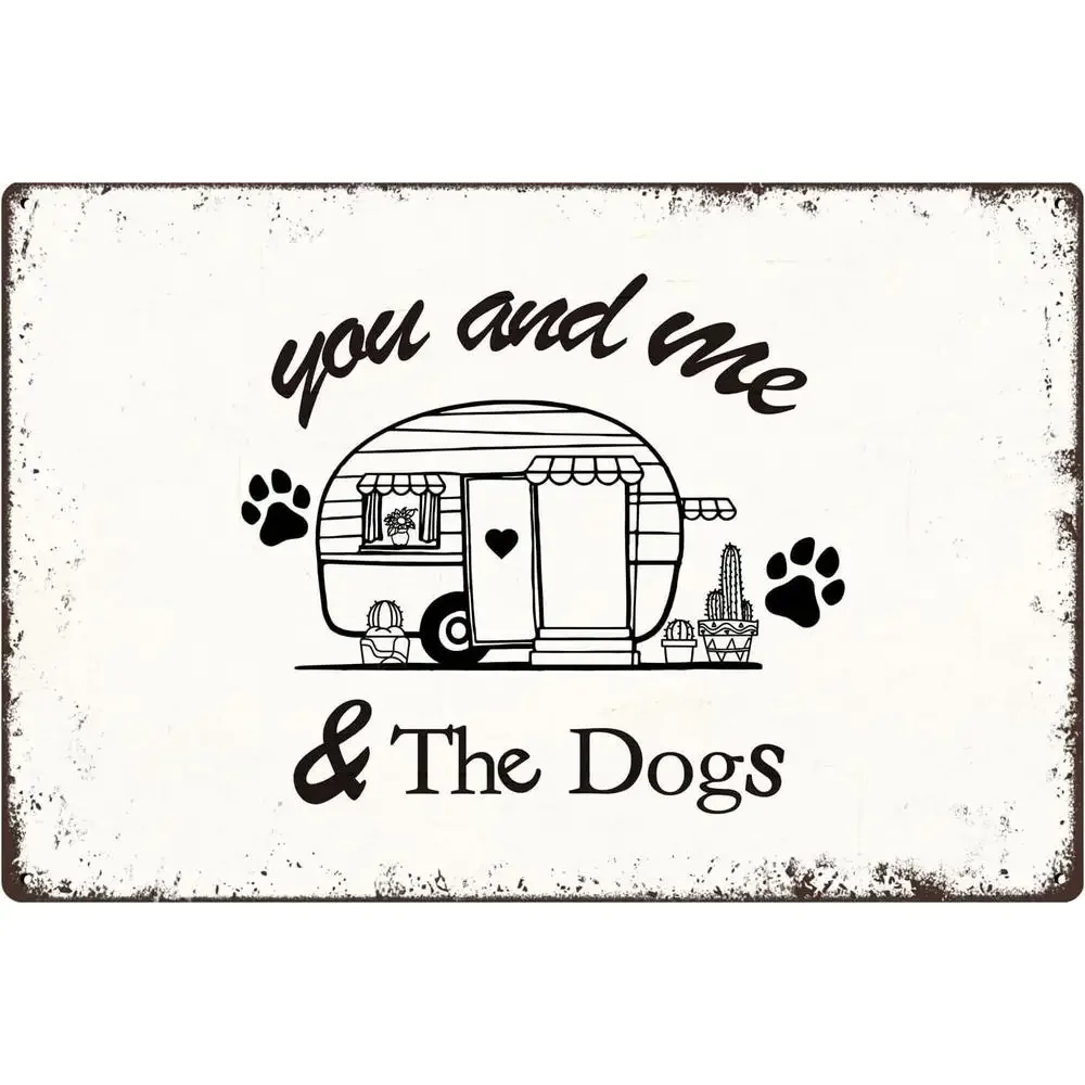 12x8 Inch Vintage Camper Metal Wall Sign 