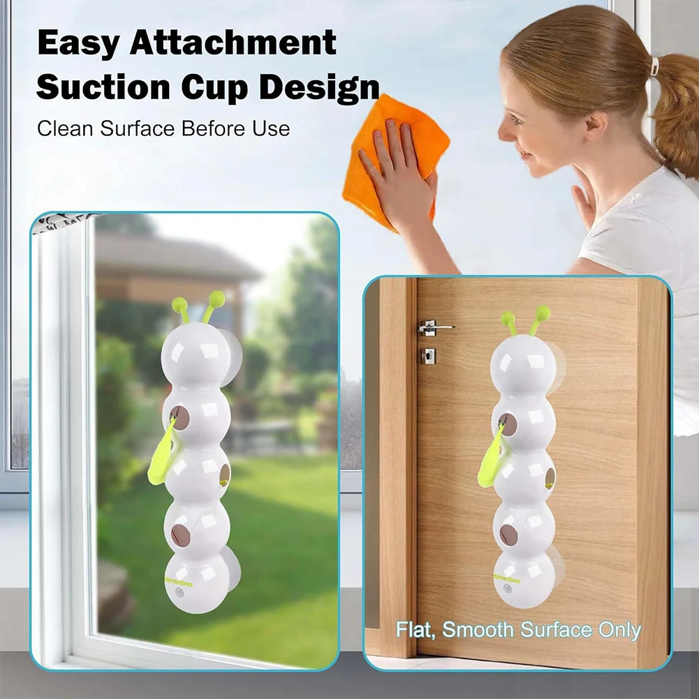 

Caterpillar Interactive Cat Toy Motion Activated Teasing Cat Toy Rechargeable Automatic Cat Toy with Tail for Bored Indoor Cats