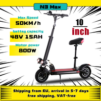 N3 max Electric bike Scooter 48V Battery 800W/1000W Motor foldable electric Scooter electric Bicycle 45km/h for adults r