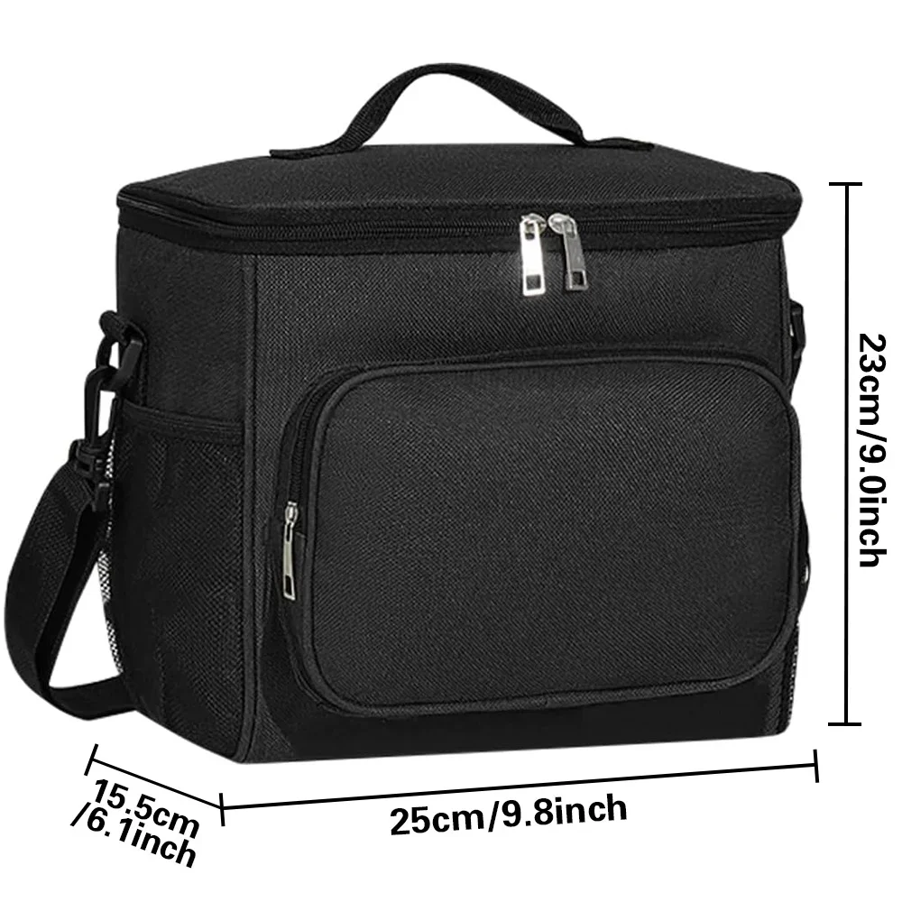 Insulated Lunch Bags Thermal Organizer Handbag Cooler Box for Student Portable Camping Storage Boxes Floral Letter Pattern