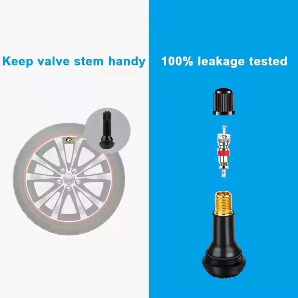 10 قطعة TR413 المطاط المفاجئة في صمام الإطارات ينبع قوي استبدال صمامات الإطارات ينبع لثقوب حافة لايحتاج على السيارات ، عربات الذهاب ، شاحنة #5